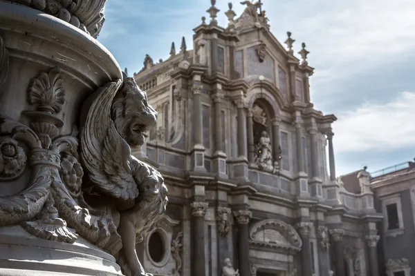Catania katedrála (Duomo) — Stock fotografie