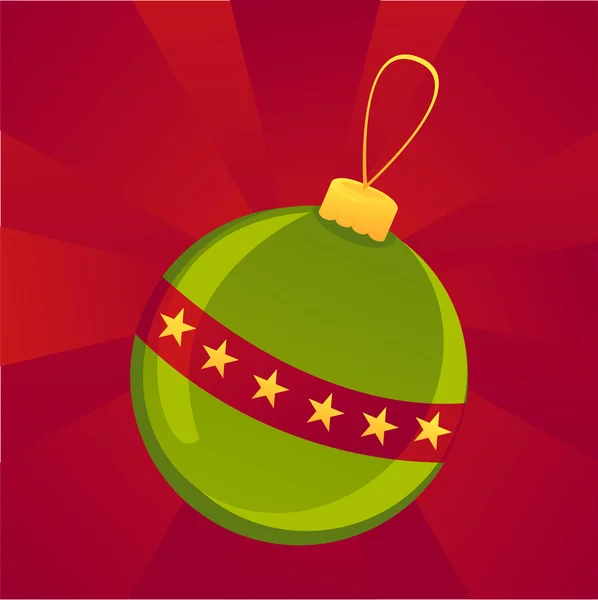 Vánoční míč pozadí — Stockový vektor