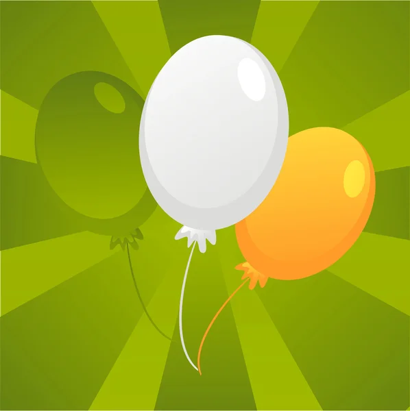 St. patrick's day background with air balloons — Stock Vector