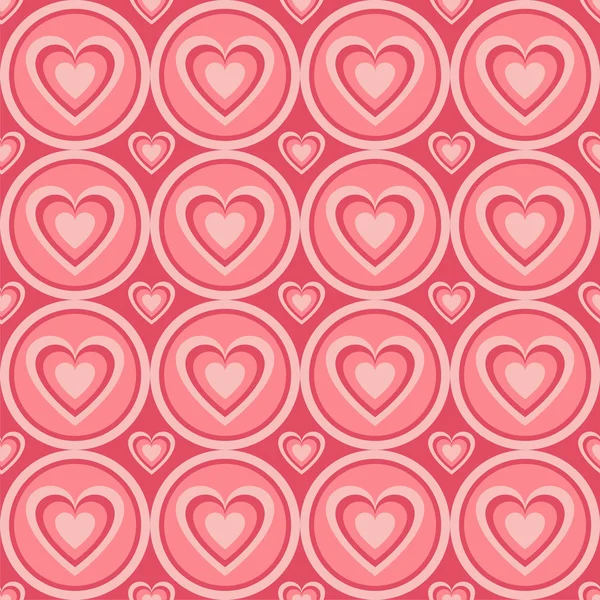 Abstract hearts pattern — Stock Vector