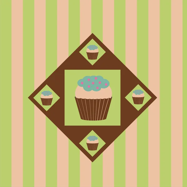 Fond de gâteaux colorés — Image vectorielle