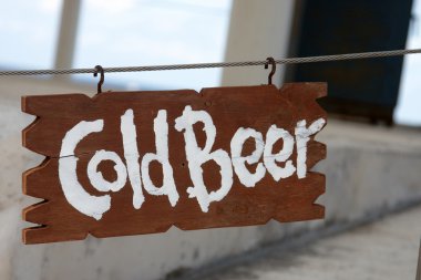 soğuk bir bira işareti