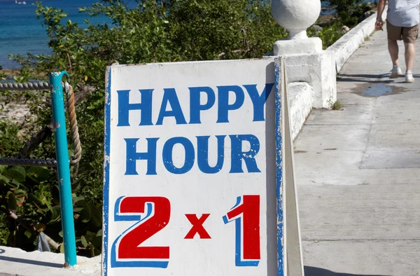 Happy Hour-Zeichen — Stockfoto