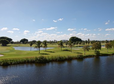 A golf course in Florida clipart