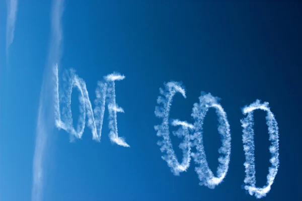 A message in the sky — Stock Photo, Image