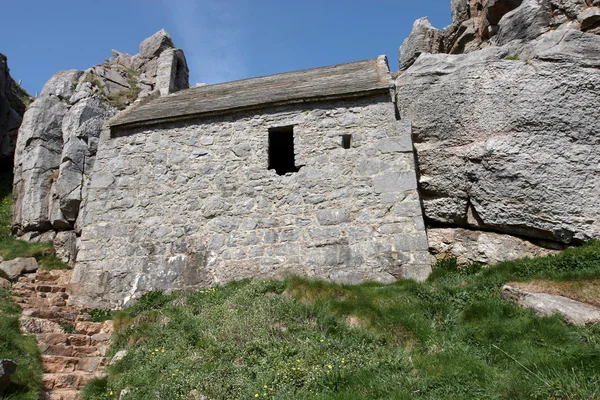 Ruines St Govans dans le Pembrokeshire — Photo