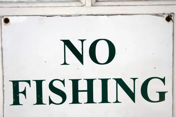 Señal de pesca — Foto de Stock