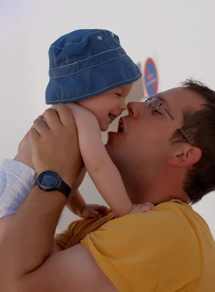 stock image Father and baby