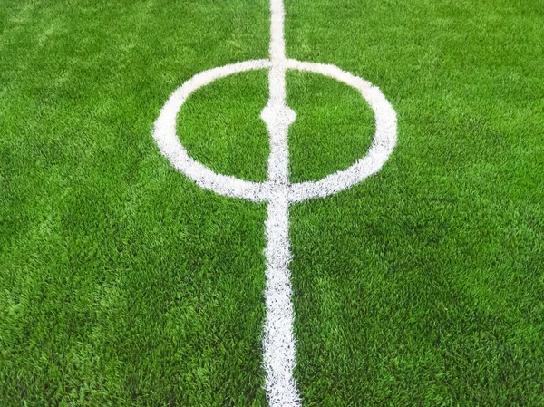 Soccer field green grass — Stock Photo, Image