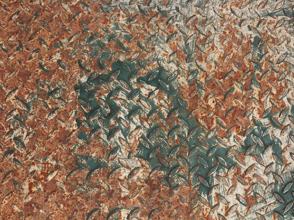 Текстура старой ржавой металлической плиты — стоковое фото