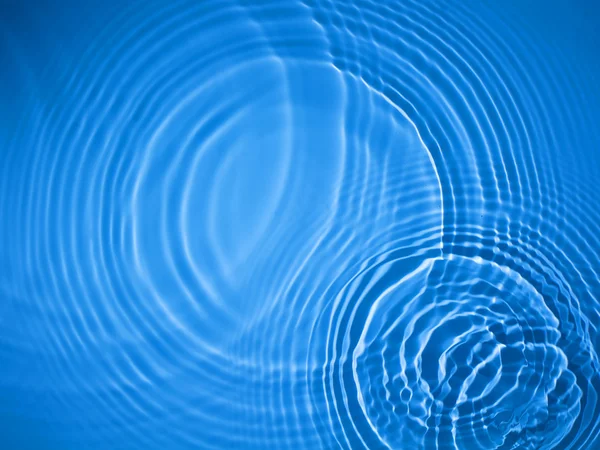 Bleu cercle eau ondulation fond — Photo