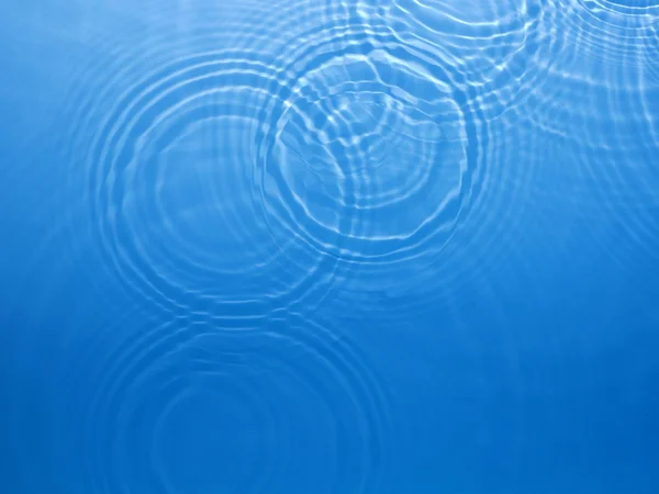 Círculo azul agua ondulación fondo — Foto de Stock