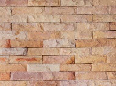 Sand stone brick wall clipart