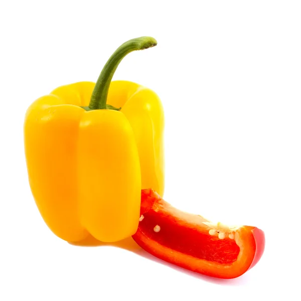 Yellow and red paprika — Stock Photo, Image