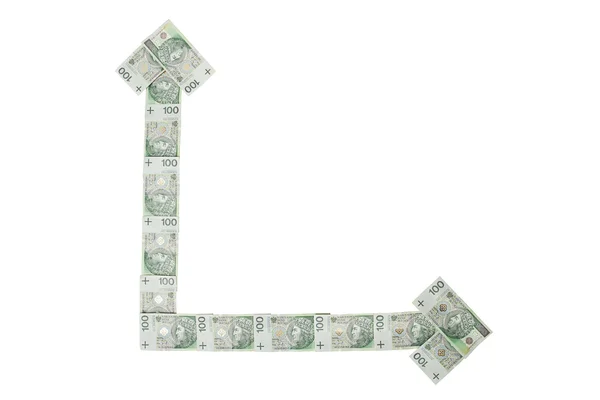 stock image Money diagram