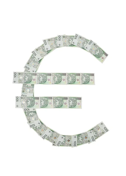 Польша присоединилась к еврозоне в 2015 году — стоковое фото
