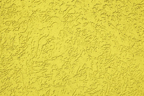 Textura de parede de gesso amarelo — Fotografia de Stock