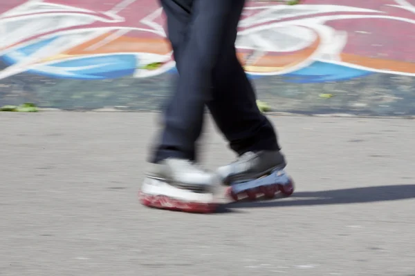Rollerblades schaatser — Stockfoto
