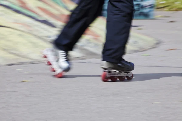 Rollerblades schaatser — Stockfoto