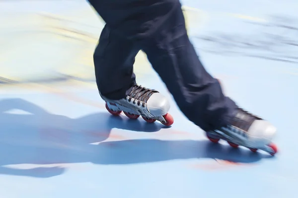 溜冰鞋速滑运动员 — 图库照片
