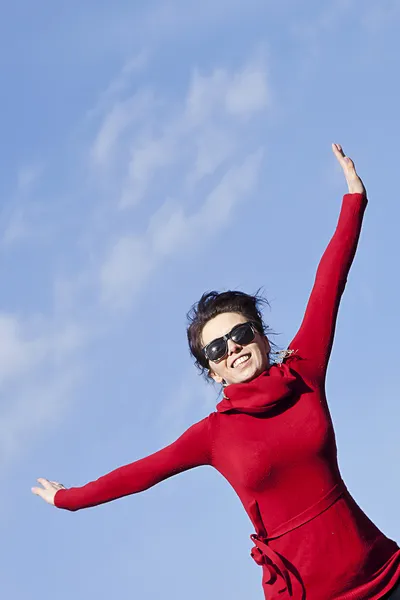 Ser activo mantenerse saludable - mujer feliz —  Fotos de Stock