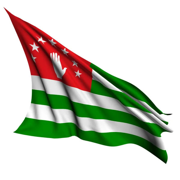 Abchasische Flagge zur Illustration — Stockfoto