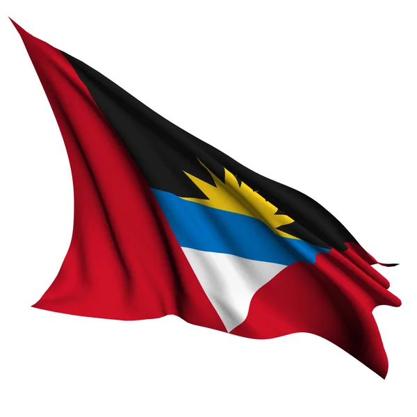 Vlag van Antigua en barbuda renderen illustratie — Stockfoto