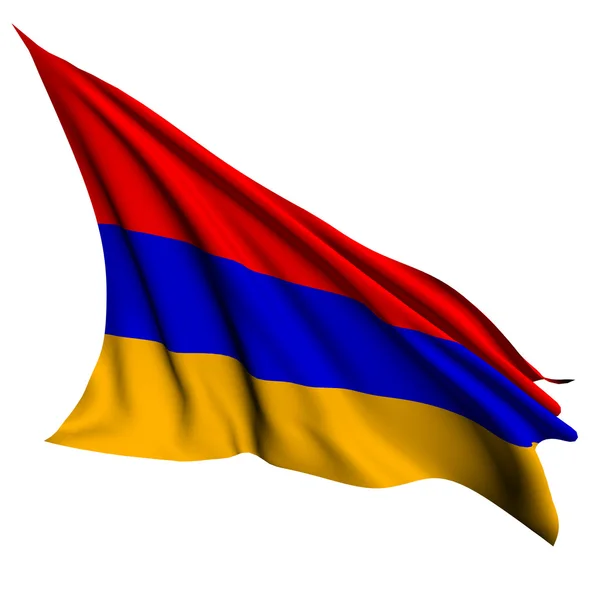 Bandera de Armenia rendir ilustración —  Fotos de Stock