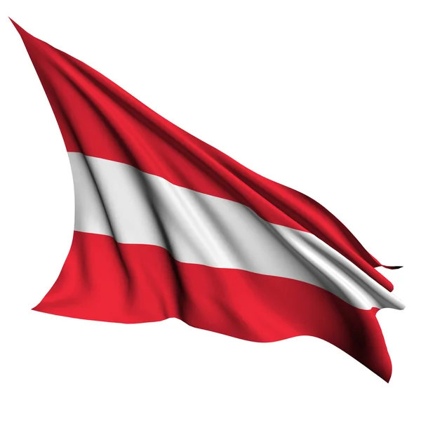 Österreich Flagge zur Veranschaulichung — Stockfoto