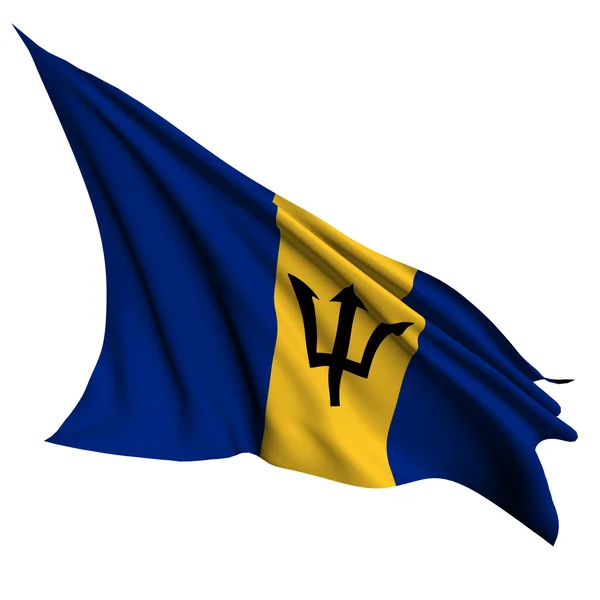 Barbados flag render illustration — Stock Photo, Image