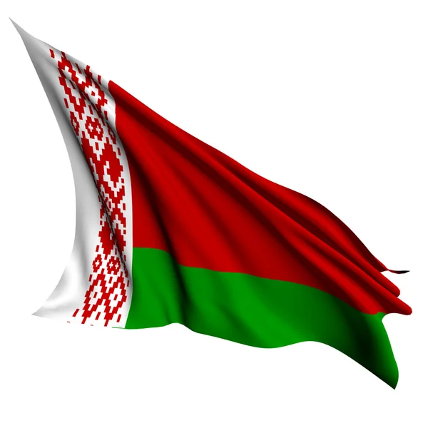 Vlajka Běloruska vykreslit obrázek — Stock fotografie