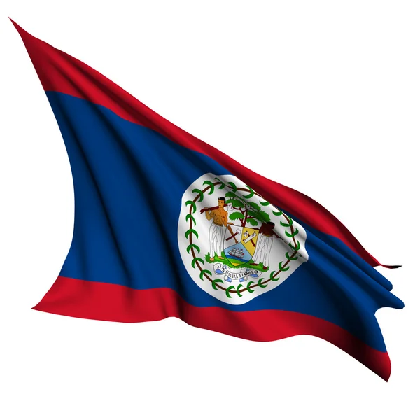 Прапор Белізу рендерінгу ілюстрація — стокове фото