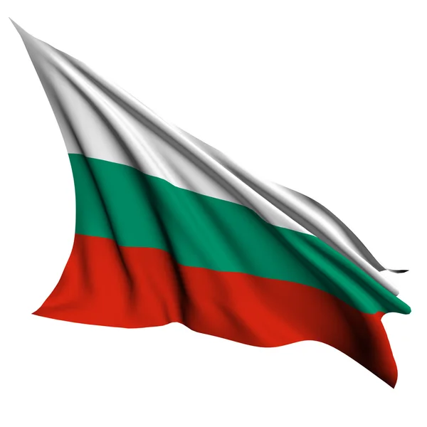 Bandera de Bulgaria render illustration —  Fotos de Stock