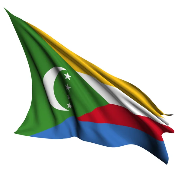 Bandera de Comoras representación ilustración —  Fotos de Stock