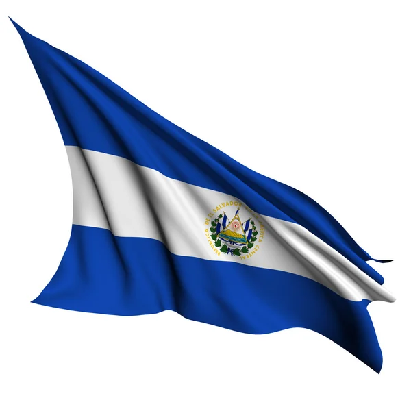 Bandera de El Salvador rendir ilustración — Foto de Stock