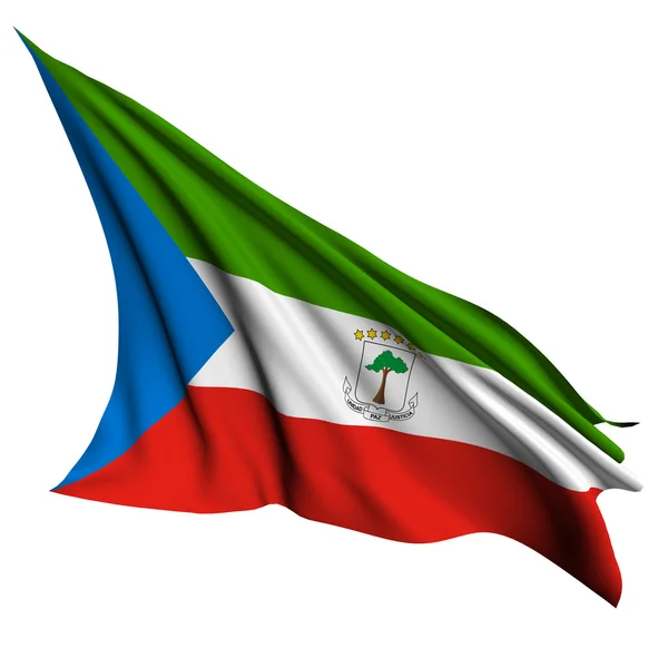 Guinea Ecuatorial bandera rendir ilustración — Foto de Stock