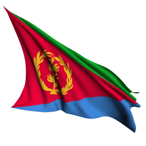 Illustrazione del rendering della bandiera eritrea — Foto Stock