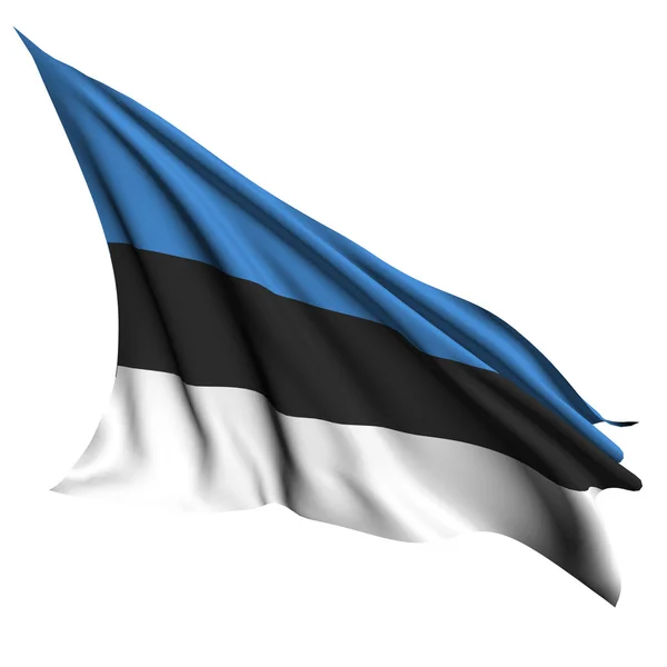 爱沙尼亚国旗呈现图 — 图库照片