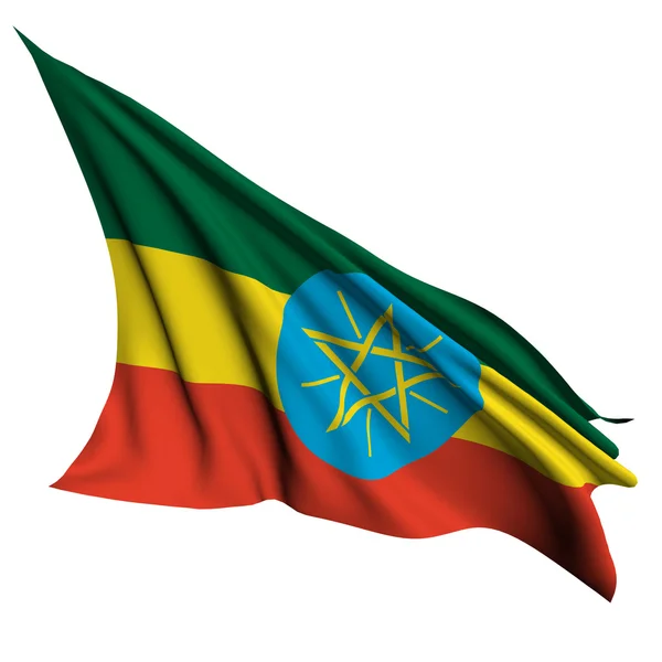 에티오피아 국기 그림 렌더링 — 스톡 사진