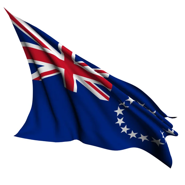 Vlajky Cookovy ostrovy — Stock fotografie