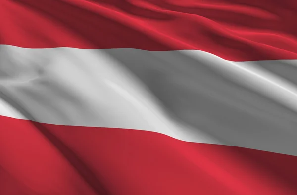Österrike flagga — Stockfoto