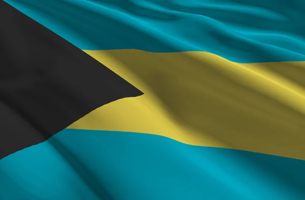 Drapelul Bahamas — Fotografie, imagine de stoc