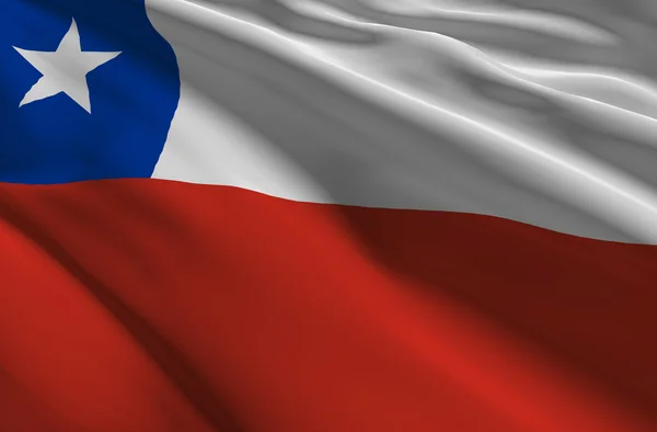 Прапор Чилі — стокове фото
