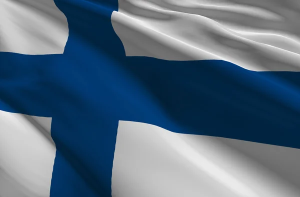 Finnlandflagge — Stockfoto