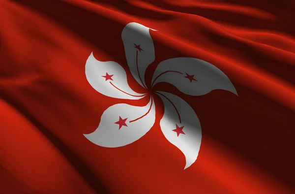 Hong Kong flag — Stock Photo, Image