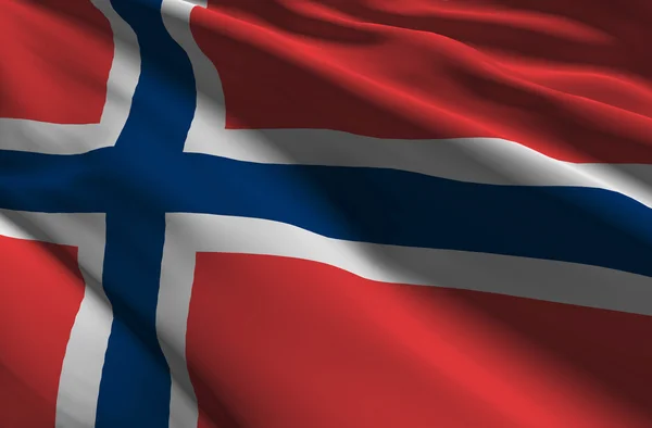 Norwegen-Flagge — Stockfoto