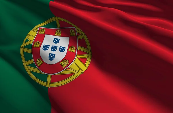 Portugal flagga — Stockfoto
