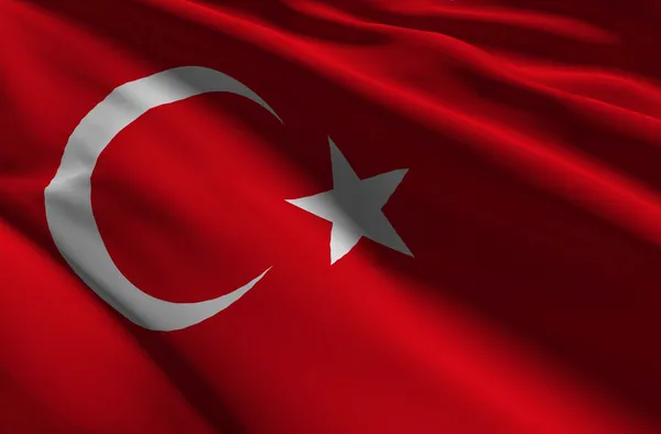Bandeira Turquia — Fotografia de Stock