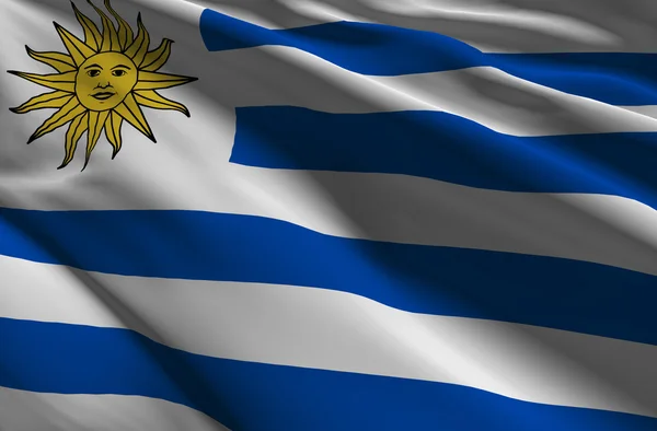 Vlajka Uruguaye — Stock fotografie