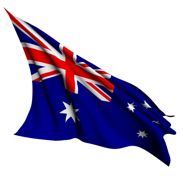 Avustralya bayrağı çizimi işlemek — Stok fotoğraf